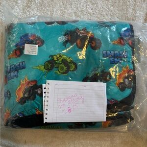 Bundle of Joy oversized bamboo blanket 65x85 Monster Truck